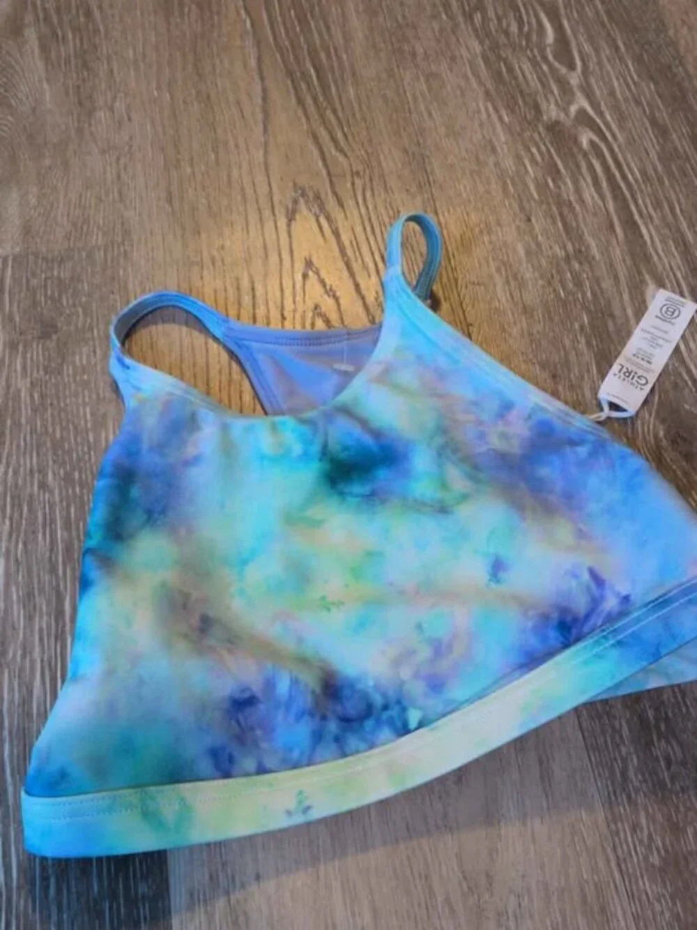 Athleta Girl Tie-Dye swim top size 8/10